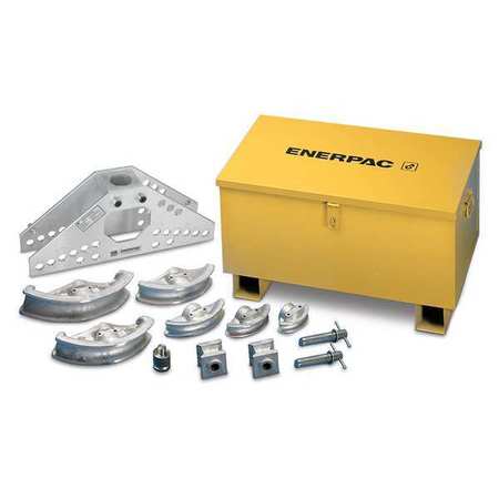 ENERPAC Hydraulic Pipe Bender, 8 Shoes, 1/2 to 2 in Size Range 4 in Bend Radius STB101X