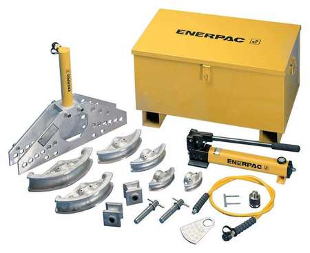 ENERPAC Hydraulic Pipe Bender, 10 Shoes, 1 to 2, 2 1/2 to 4 in Size Range 17-1/8 in Bend Radius STB221N