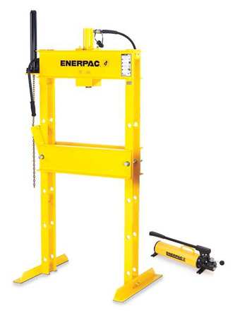 ENERPAC IPH3080, 30 Ton, H-Frame Hydraulic Press with RR3014 Double-Acting Cylinder and P84 Hand Pump IPH3080