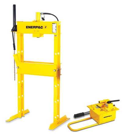 ENERPAC IPH5080, 50 Ton, H-Frame Hydraulic Press with RR5013 Double-Acting Cylinder and P464 Hand Pump IPH5080