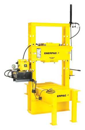 ENERPAC IPR20075, 200 Ton Roll Frame Hydraulic Press, RR20013 Double-Acting Cylinder, ZE5420SGN Pump IPR20075