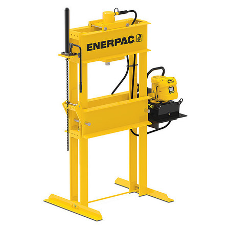 ENERPAC IPE5010, 50 Ton, H-Frame Hydraulic Press, RC5013 Single-Acting Cylinder and ZE4320SBN Electric Pump IPE5010