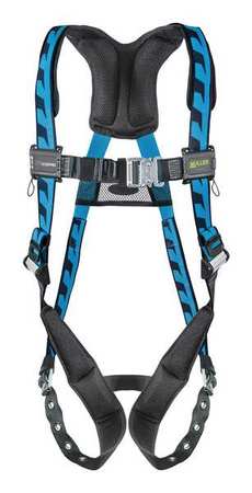 HONEYWELL MILLER Full Body Harness, L/XL, Polyester AC-TB/UBL