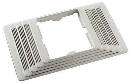 Broan White Plastic Grille, For Use With Mfr. Model Number 656, 655, 657, 659, 696 97013836