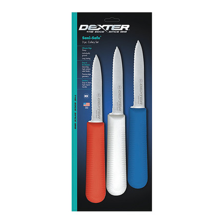 DEXTER RUSSELL Scal S104Scs In Red, White / Blue 3 Pack 15423
