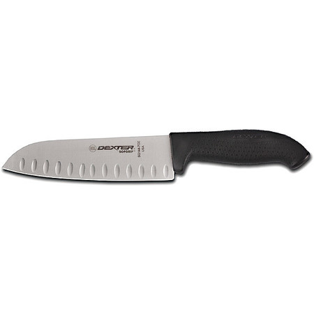 DEXTER RUSSELL Duo Edge Santoku Knife Black Handle 7 In 24503B