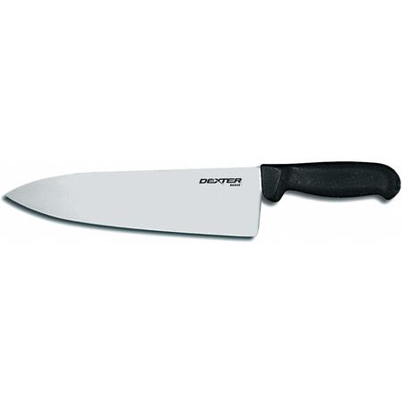 DEXTER RUSSELL Wide Cooks Knife, Black Handle 10 In 31630