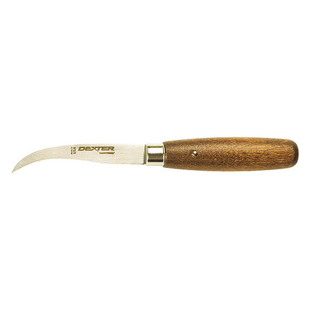 DEXTER RUSSELL Curved Point Shoe Knife 3-3/8 In Curved, 7" L 75220