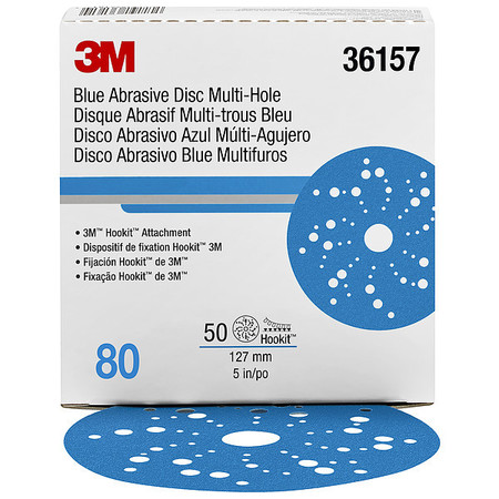 3M Hookit Blue Disc 321U MultiH, 36157, PK200 36157