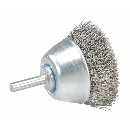 WALTER SURFACE TECHNOLOGIES Mtd Cup Brush Crimped 1/2"x0.0118" 13C015