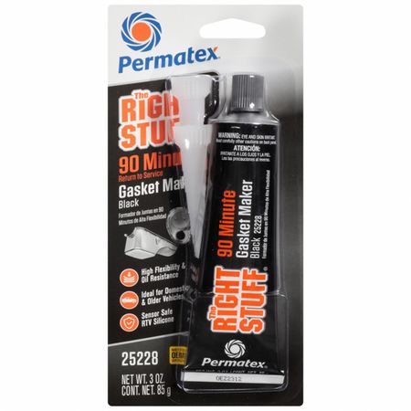 PERMATEX Gasket Sealant, 3 oz, Black 25228