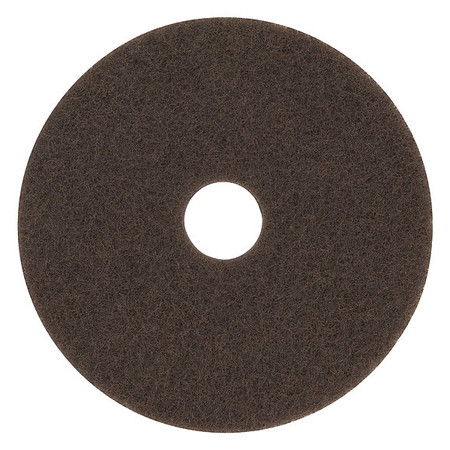 3M Brown Stripper Pad 7100, 14 in, PK5 7100