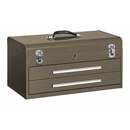 Kennedy 2-Drawer Tool Box, Steel, Brown, 20 in W x 8-1/2 in D x 9-3/4 in H 220B