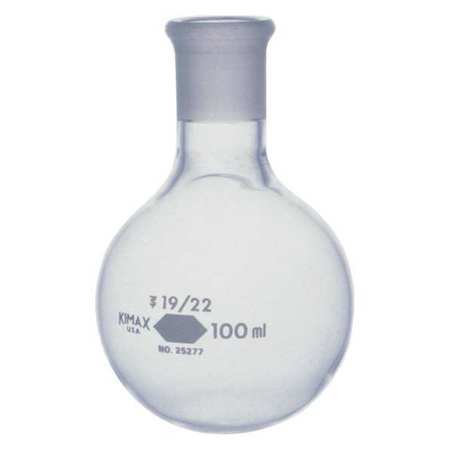KIMBLE CHASE Round Bottom Flask, 100mL, Glass, PK12 25277-100
