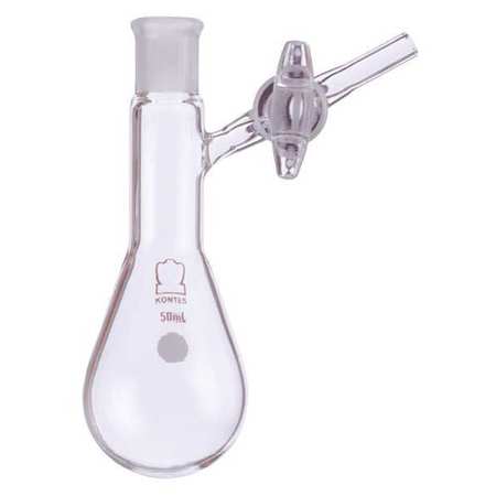 KIMBLE CHASE Schlenk Tube Flask, 200mL, Glass, Clear 213100-2014