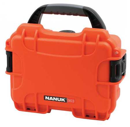 Nanuk Cases Orange Protective Case, 9.1"L x 6.8"W x 3.8"D 903S-000OR-0A0