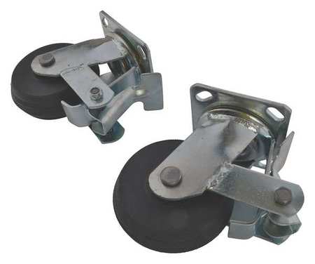 DAYTON Caster Assembly, 5 In with Brakes HV60002G