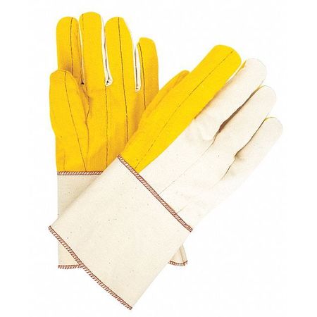 MCR SAFETY Golden Chore Quilt Palm Reg Wght, L, PK12 8516G