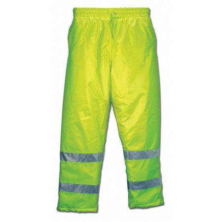 MCR SAFETY B0Mber Pants W Lime Silver Stripes, 4XL BMRCL3LPX4
