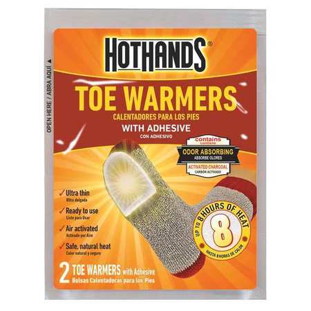 HOTHANDS Toe Warmer, 3-1/2 in. x 2-3/4 in., PR TT240