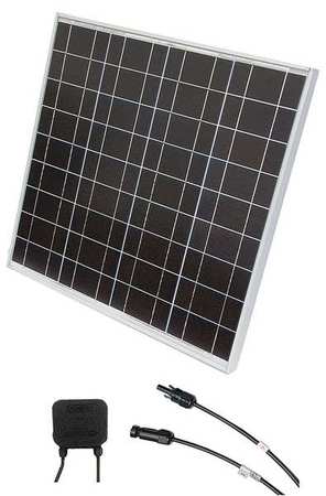 SOLARTECH POWER Polycrystalline Solar Panel, 55 W, 18.2V DC, 3.1 A, 36 Cells, MC4 SPM055P-N