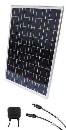 SOLARTECH POWER Polycrystalline Solar Panel, 90 W, 18.3V DC, 5.04 A, 36 Cells, MC4 SPM090P-TS-N