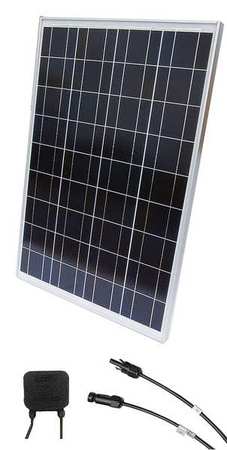 SOLARTECH POWER Polycrystalline Solar Panel, 100 W, 18.6V DC, 5.38 A, 36 Cells, 4mm PV SPM100P-TS-N