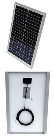 SOLARTECH POWER Polycrystalline Solar Panel, 20 W, 17.2V DC, 1.17 A, 36 Cells, Open End SPM020P-A