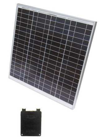 SOLARTECH POWER Polycrystalline Solar Panel, 55 W, 34.2V DC, 1.61 A, 36 Cells, Junction Box SPM055P-WP-F