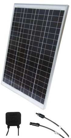 SOLARTECH POWER Polycrystalline Solar Panel, 80 W, 34V DC, 2.36 A, 72 Cells, MC4 SPM080P-WP-N