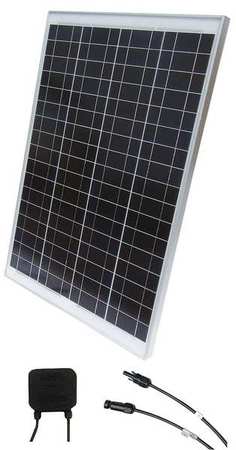 SOLARTECH POWER Polycrystalline Solar Panel, 85 W, 34.5V DC, 2.48 A, 36 Cells, MC4 SPM085P-WP-N