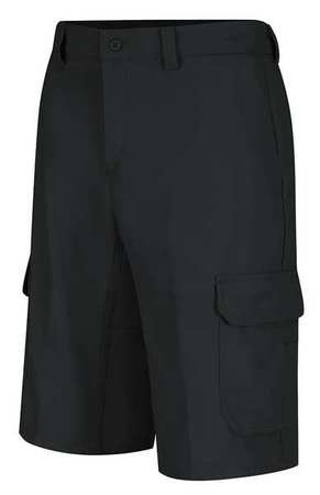 DICKIES Cargo Shorts, Black, Cotton/Polyester WP90BK 38 12