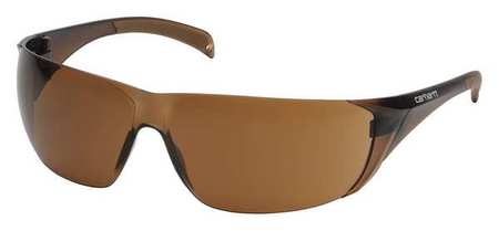 Carhartt Safety Glasses, Brown Scratch-Resistant CH118S