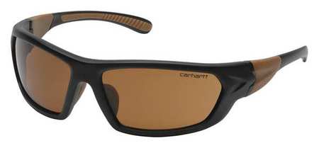 Carhartt Safety Glasses, Brown Scratch-Resistant CHB218D