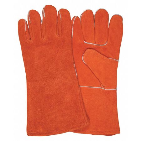 MCR SAFETY Welding Gloves, Cowhide Palm, XL, 12PK 4300B