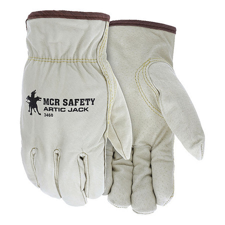 MCR SAFETY Artic Jack Cold Protection Drivers Gloves, Thermosock Lining, L, 12PK 3460L