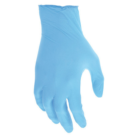 MCR SAFETY NitriShield, Durashield Disposable Gloves, 3 mil Palm, Nitrile, Powder-Free, S, 100 PK, Blue 60011S