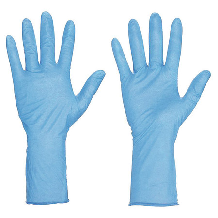 Mcr Safety Nitri-Med 6012, Nitrile Disposable Gloves, 6 mil Palm, Nitrile, Powder-Free, M, 1000 PK, Blue 6012M