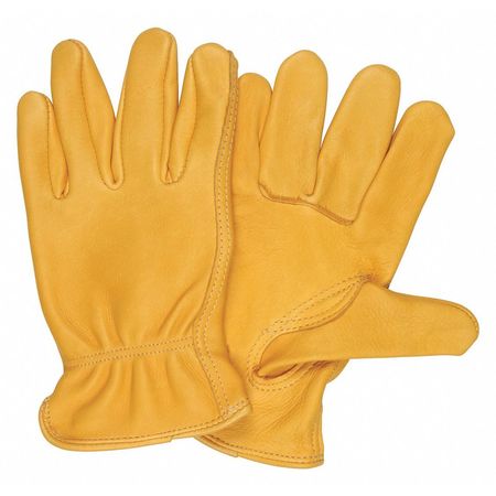 MCR SAFETY B C Grade Deerskin Driver, L, PK12 3501L