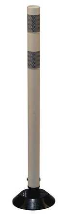 ZORO SELECT Delineator Post, White, HDPE, 36 In 04-36-WWG