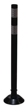 ZORO SELECT Delineator Post, Black, HDPE, 36 In 04-36-BWG