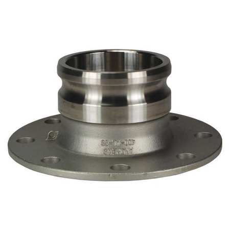 Dixon 4" Male Adapter x 150 lb. Flange SS Flange Adapter 400-AL-SS