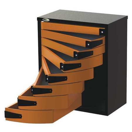 Swivel Storage Solutions Truck Box, Underbody, Steel, 29-1/4"W, Orange/Black, 6.0 cu. ft. PRO343408