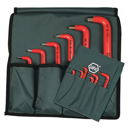 Wiha 12 Piece SAE L-Shape Hex Key Set, 13694 13694