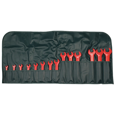 Wiha Ins Open End Wrench Set, 5/16-1-1/8, 14 Pc 20190