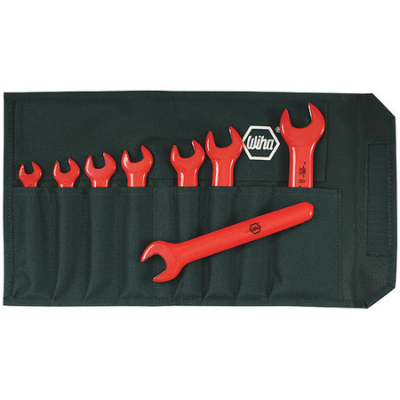 WIHA Ins Open End Wrench Set, 5/16-3/4 in., 8Pc 20192