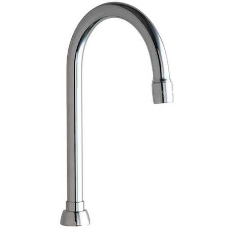 CHICAGO FAUCET Gooseneck Spout, Brass GN2AE3JKABCP