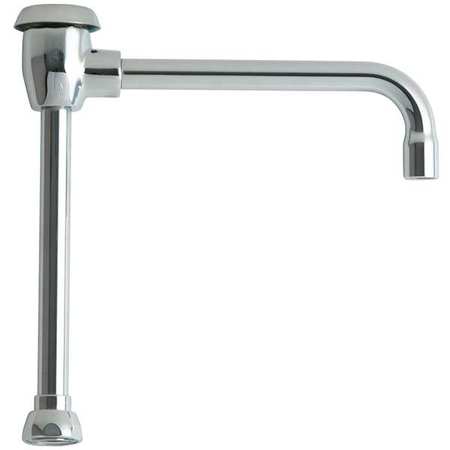 CHICAGO FAUCET Gooseneck Spout, Brass GN8BVBJKABCP