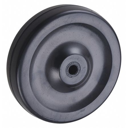 Zoro Select Caster Wheel, Rubber, 4 in., 140 lb. RN04Z5205G