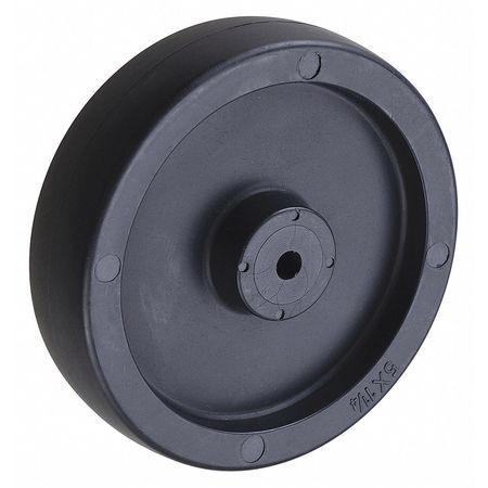 ZORO SELECT Caster Wheel, Polyolefin, 5 in., 280 lb. 26Y401